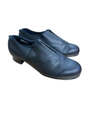 Bloch Ladies Tap Flex Slip On Black Leather Tap Shoes Size 6.5 S0389L